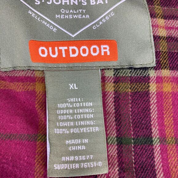 St. John's Bay Rib Collar Vest Jacket Mens XL Brown Lined Insulated Outdoors - Picture 6 of 9